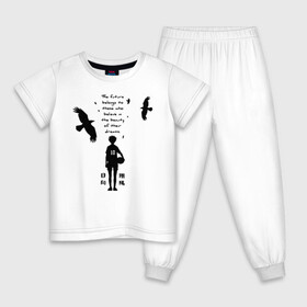 Детская пижама хлопок с принтом Будущее принадлежит тем кто верит в свои мечты Шоё Хината в Белгороде, 100% хлопок |  брюки и футболка прямого кроя, без карманов, на брюках мягкая резинка на поясе и по низу штанин
 | Тематика изображения на принте: 10 номер | haikyu | haikyuu | hinata shoyo | karasuno | аниме | волейбол | волейбольный клуб | карасуно | коротышка | красный | мальчик мяч | манга | рыжик | старшая школа | хаикую | чиби чан | шоё хината