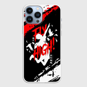 Чехол для iPhone 13 Pro Max с принтом FLY HIGH Haikyu в Белгороде,  |  | anime | haikyu | haikyuu | karasuno | karasuno high | manga | аниме | белый | волейбол | волейбольный клуб | вороны | иероглиф | карасуно | лого | манга | на японском | надпись | старшая школа | хаику | хаикую | японские