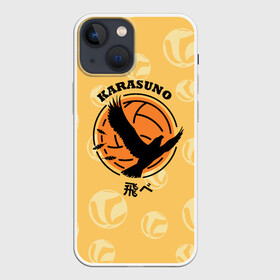 Чехол для iPhone 13 mini с принтом Старшая школа Карасуно Haikyu в Белгороде,  |  | Тематика изображения на принте: anime | haikyu | haikyuu | karasuno | karasuno high | manga | аниме | волейбол | волейбольный клуб | ворон | вороны | карасуно | крылья | лого | логотип | манга | надпись | птица | старшая школа | хаику | хаикую