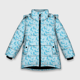 Зимняя куртка для девочек 3D с принтом Фигурное Катание в Белгороде, ткань верха — 100% полиэстер; подклад — 100% полиэстер, утеплитель — 100% полиэстер. | длина ниже бедра, удлиненная спинка, воротник стойка и отстегивающийся капюшон. Есть боковые карманы с листочкой на кнопках, утяжки по низу изделия и внутренний карман на молнии. 

Предусмотрены светоотражающий принт на спинке, радужный светоотражающий элемент на пуллере молнии и на резинке для утяжки. | Тематика изображения на принте: figure skater | figure skating | hockey | ice | skating | speed skating | sport | winter sports | зимний спорт | конькобежный спорт | лёд | спорт | фигурист | фигурное катание | фигурные коньки | хоккей