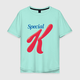 Мужская футболка хлопок Oversize с принтом special k merch Essential в Белгороде, 100% хлопок | свободный крой, круглый ворот, “спинка” длиннее передней части | kpop | special k merch essential | корейская попо музыка