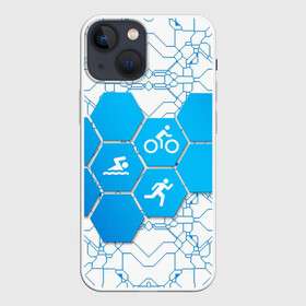 Чехол для iPhone 13 mini с принтом Плыви, Крути, Беги в Белгороде,  |  | bike | ironman | run | running | swim | swimming | triathlon | бег | бегун | велосипед | велоспорт | выносливость | железный человек | плавание | спорт на выносливость | триатлон | цикличный вид спорта