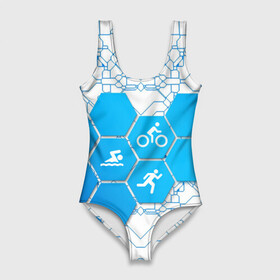 Купальник-боди 3D с принтом Плыви Крути Беги в Белгороде, 82% полиэстер, 18% эластан | Круглая горловина, круглый вырез на спине | Тематика изображения на принте: bike | ironman | run | running | swim | swimming | triathlon | бег | бегун | велосипед | велоспорт | выносливость | железный человек | плавание | спорт на выносливость | триатлон | цикличный вид спорта