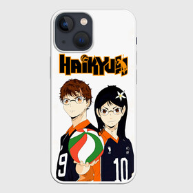 Чехол для iPhone 13 mini с принтом Майкл и Лили в роли персонажей Haikyuu в Белгороде,  |  | anime | haikyu | haikyuu | lily honda | manga | michael and lily | академия шираторизава | аниме | волейбол | волейбольный клуб | лили акааши | лили хонда | лилу | майкл | манга | михаель | хаику | хаикую