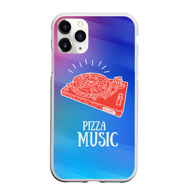 Чехол для iPhone 11 Pro матовый с принтом PIZZA MUSIC в Белгороде, Силикон |  | Тематика изображения на принте: d.j | dj | pizza | диджей | музыка | музыканту | пицца | прикол | шутка