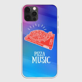 Чехол для iPhone 12 Pro с принтом PIZZA MUSIC в Белгороде, силикон | область печати: задняя сторона чехла, без боковых панелей | d.j | dj | pizza | диджей | музыка | музыканту | пицца | прикол | шутка