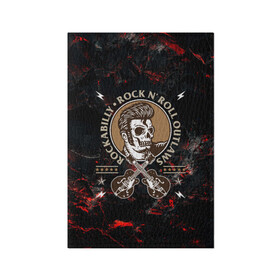 Обложка для паспорта матовая кожа с принтом Элвис Пресли Rock n roll в Белгороде, натуральная матовая кожа | размер 19,3 х 13,7 см; прозрачные пластиковые крепления | rock n roll | гитары | рок | рокер | рокнрол | рокнролл | череп | элвис пресли