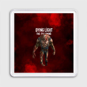 Магнит 55*55 с принтом Dying light монстр в Белгороде, Пластик | Размер: 65*65 мм; Размер печати: 55*55 мм | dying light | аномалия | зараженный | монстр | мутант | ужасы | урод | хоррор