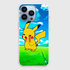 Чехол для iPhone 13 Pro с принтом Уставший Пикачу в Белгороде,  |  | anime | picachu | pikachu | аниме | милый | пика | пикачу | покебол | покемон