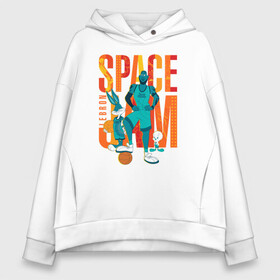 Женское худи Oversize хлопок с принтом Space Jam Lebron в Белгороде, френч-терри — 70% хлопок, 30% полиэстер. Мягкий теплый начес внутри —100% хлопок | боковые карманы, эластичные манжеты и нижняя кромка, капюшон на магнитной кнопке | bugs bunny | lebron james | space jam | space jam 2 | space jam a new legacy | tweety | vdzabma | багз банни | космический джем | космический джем 2 | космический джем: новое поколение | леброн джеймс | твити