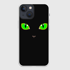 Чехол для iPhone 13 mini с принтом КОШАЧЬИ ГЛАЗКИ в Белгороде,  |  | cat | cat eyes | eyes | аниме | взгляд | глаза | глаза кошки | глазки | животные | зелёный | киса | кот | коте | котейка | котенок | котэ | котя | кошачий глаз | кошачьи глаза | кошечка | кошка | мордочка