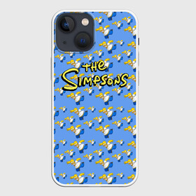 Чехол для iPhone 13 mini с принтом Gomers pattern в Белгороде,  |  | Тематика изображения на принте: gomer | simpsons | the simpson | гомер | мульт | мультфильм | симпсоны