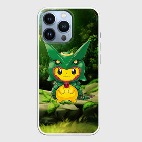 Чехол для iPhone 13 Pro с принтом Пикачу дракон в Белгороде,  |  | anime | picachu | pikachu | аниме | милый | пика | пикачу | покебол | покемон