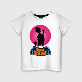Детская футболка хлопок с принтом Tune Squad в Белгороде, 100% хлопок | круглый вырез горловины, полуприлегающий силуэт, длина до линии бедер | looney tunes | sj2 | space jam | tune squad | tweety bird | vdkarsvet | бабуля | канарейка | космический джем | луни тюнс | твити | тюн сквад