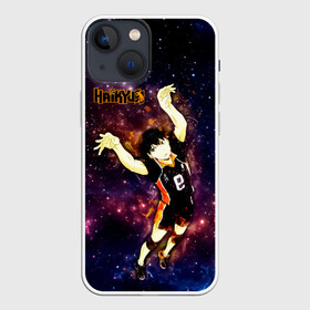 Чехол для iPhone 13 mini с принтом Космический Тобио Кагеяма Haikyuu в Белгороде,  |  | 9 номер | anime | haikyu | haikyuu | king of the court | manga | аниме | волейбол | волейбольный клуб | звезды | кагеяма | король | король площадки | космос | манга | мяч | старшая карасуно | тобио | хаику | хаикую