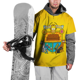 Накидка на куртку 3D с принтом Simpsons nation в Белгороде, 100% полиэстер |  | gomer | simpsons | the simpson | гомер | мульт | мультфильм | симпсоны