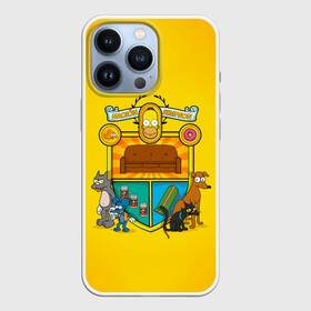 Чехол для iPhone 13 Pro с принтом Simpsons nation в Белгороде,  |  | gomer | simpsons | the simpson | гомер | мульт | мультфильм | симпсоны