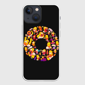 Чехол для iPhone 13 mini с принтом Пончик Гомер в Белгороде,  |  | gomer | simpsons | the simpson | гомер | мульт | мультфильм | симпсоны