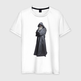 Мужская футболка хлопок с принтом Тёмный Волшебник в Белгороде, 100% хлопок | прямой крой, круглый вырез горловины, длина до линии бедер, слегка спущенное плечо. | волшебник | волшебство | колдун | магия | сказка | фэнтэзи