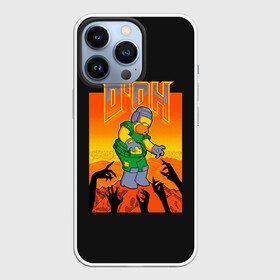 Чехол для iPhone 13 Pro с принтом Doom x Simpsons в Белгороде,  |  | doom | gomer | simpsons | the simpson | гомер | дум | мульт | мультфильм | симпсоны