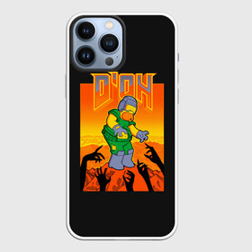 Чехол для iPhone 13 Pro Max с принтом Doom x Simpsons в Белгороде,  |  | doom | gomer | simpsons | the simpson | гомер | дум | мульт | мультфильм | симпсоны