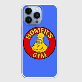 Чехол для iPhone 13 Pro с принтом Спортзал Гомера в Белгороде,  |  | gomer | gym | simpsons | the simpson | гомер | качалка | мульт | мультфильм | симпсоны | спортзал | спортсменам | спортсмену