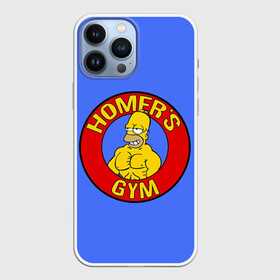 Чехол для iPhone 13 Pro Max с принтом Спортзал Гомера в Белгороде,  |  | gomer | gym | simpsons | the simpson | гомер | качалка | мульт | мультфильм | симпсоны | спортзал | спортсменам | спортсмену