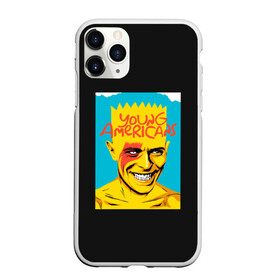 Чехол для iPhone 11 Pro матовый с принтом Bart x Bowie в Белгороде, Силикон |  | bart | simpsons | the simpson | барт | дэвид бови | дэвид боуи | мульт | мультфильм | симпсоны