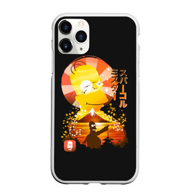 Чехол для iPhone 11 Pro Max матовый с принтом Гомер в азии в Белгороде, Силикон |  | gomer | simpsons | the simpson | азия | гомер | мульт | мультфильм | симпсоны | япония