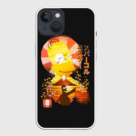 Чехол для iPhone 13 с принтом Гомер в азии в Белгороде,  |  | gomer | simpsons | the simpson | азия | гомер | мульт | мультфильм | симпсоны | япония