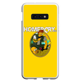 Чехол для Samsung S10E с принтом Homer Cry в Белгороде, Силикон | Область печати: задняя сторона чехла, без боковых панелей | far cry | farcray | gomer | homer | simpsons | the simpson | гомер | мульт | мультфильм | симпсоны | фар край