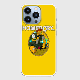 Чехол для iPhone 13 Pro с принтом Homer Cry в Белгороде,  |  | far cry | farcray | gomer | homer | simpsons | the simpson | гомер | мульт | мультфильм | симпсоны | фар край