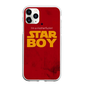 Чехол для iPhone 11 Pro матовый с принтом The Weeknd - Star Boy в Белгороде, Силикон |  | blinding lights | music | pop | star boy | the weekend | the weeknd | музыка | уикенд