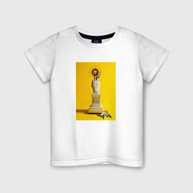 Детская футболка хлопок с принтом Дали | Pop art в Белгороде, 100% хлопок | круглый вырез горловины, полуприлегающий силуэт, длина до линии бедер | лайки | машина | надписи | приколы | рука | сальвадор дали | сердечки | статуя | черепаха