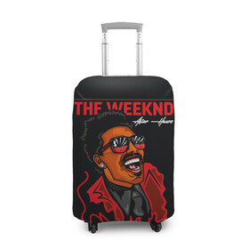 Чехол для чемодана 3D с принтом The Weeknd - After Hours в Белгороде, 86% полиэфир, 14% спандекс | двустороннее нанесение принта, прорези для ручек и колес | blinding lights | music | pop | star boy | the weekend | the weeknd | музыка | уикенд