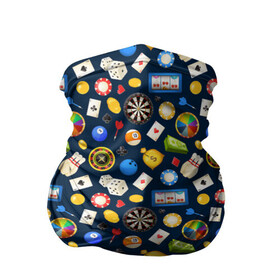 Бандана-труба 3D с принтом Разные Игры в Белгороде, 100% полиэстер, ткань с особыми свойствами — Activecool | плотность 150‒180 г/м2; хорошо тянется, но сохраняет форму | 777 | billiards | bowling | casino | darts | fortune | games | joker | poker | roulette | азарт | бильярд | боулинг | дартс | джокер | игровые автоматы | игры | казино | карты | масти | покер | рулетка | фортуна