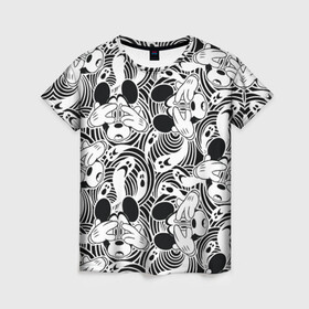 Женская футболка 3D с принтом микки макс гипноз в Белгороде, 100% полиэфир ( синтетическое хлопкоподобное полотно) | прямой крой, круглый вырез горловины, длина до линии бедер | disney | mickey mouse | дисней | микки маус