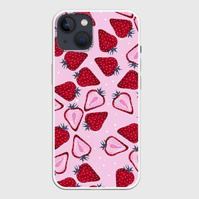 Чехол для iPhone 13 с принтом Клубничка в Белгороде,  |  | 14 february | 14 февраля | h | heart | love day | valentines day | валентин | день валентина | день влюбленных | день святого | день святого валентина | земляника | клубника | лето | любовь | праздник | сердечко | сердце