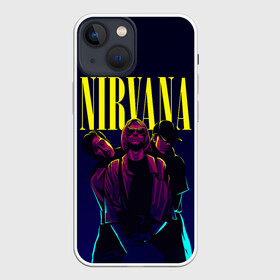 Чехол для iPhone 13 mini с принтом Nirvana Neon в Белгороде,  |  | alternative | kurt cobain | metall | music | nirvana | rock | альтернатива | курт кобейн | курт кобэйн | металл | музыка | нирвана | нирванна | рок