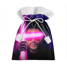 Подарочный 3D мешок с принтом The Weeknd - Blinding Lights в Белгороде, 100% полиэстер | Размер: 29*39 см | blinding lights | music | pop | star boy | the weekend | the weeknd | музыка | уикенд