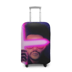 Чехол для чемодана 3D с принтом The Weeknd - Blinding Lights в Белгороде, 86% полиэфир, 14% спандекс | двустороннее нанесение принта, прорези для ручек и колес | blinding lights | music | pop | star boy | the weekend | the weeknd | музыка | уикенд