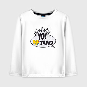 Детский лонгслив хлопок с принтом Yo! Wu-Tang в Белгороде, 100% хлопок | круглый вырез горловины, полуприлегающий силуэт, длина до линии бедер | black | gza | hip hop | method man | music | new york | odb | old school | rap | rza | wu tang | wu tang clan | аудио | винил | ву тэнг | граффити | диджей | кассета | микрофон | музыка | нью йорк | пластинка | рэп | рэпер | хип хоп