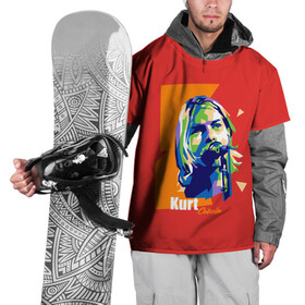 Накидка на куртку 3D с принтом Kurt Cobain в Белгороде, 100% полиэстер |  | Тематика изображения на принте: alternative | kurt cobain | metall | music | nirvana | rock | альтернатива | курт кобейн | курт кобэйн | металл | музыка | нирвана | нирванна | рок