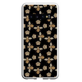 Чехол для Samsung Galaxy S10 с принтом Королевы осы в Белгороде, Силикон | Область печати: задняя сторона чехла, без боковых панелей | абстракция | королева | корон | оса | осы | паттерн | пчела | пчелы | текстуры | узоры