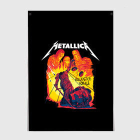 Постер с принтом Justice for all в Белгороде, 100% бумага
 | бумага, плотность 150 мг. Матовая, но за счет высокого коэффициента гладкости имеет небольшой блеск и дает на свету блики, но в отличии от глянцевой бумаги не покрыта лаком | alternative | metalica | metall | metallica | music | rock | альтернатива | джеймс хэтфилд | металика | металл | металлика | музыка | рок