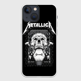 Чехол для iPhone 13 mini с принтом Death magnetic в Белгороде,  |  | alternative | metalica | metall | metallica | music | rock | альтернатива | джеймс хэтфилд | металика | металл | металлика | музыка | рок