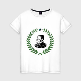 Женская футболка хлопок с принтом Макс Штирнер в Белгороде, 100% хлопок | прямой крой, круглый вырез горловины, длина до линии бедер, слегка спущенное плечо | anarchy | spook | stirner | анархизм | исторические личности | философы | штирнер