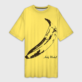 Платье-футболка 3D с принтом Энди Уорхол   Банан в Белгороде,  |  | andy warhol | warhol | банан | желтый | картина | уорхол | энди уорхол | эндрю уорхол