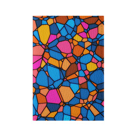 Обложка для паспорта матовая кожа с принтом Mosaic в Белгороде, натуральная матовая кожа | размер 19,3 х 13,7 см; прозрачные пластиковые крепления | mosaic | мозаика | стекло | текстура