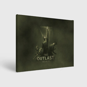 Холст прямоугольный с принтом The Outlast Trial в Белгороде, 100% ПВХ |  | game | horror | outlast | апшер | аутласт | аутлэст | игра | майлз | меркоф | хоррор